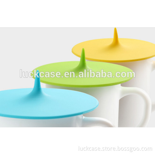 Wonderful candy color nontoxic novel silicone multifunctional mug lid Cup Lid